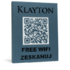 Tabliczka z kodem QR do łączenia się z WIFI