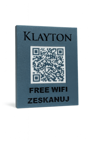 Tabliczka z kodem QR do łączenia się z WIFI