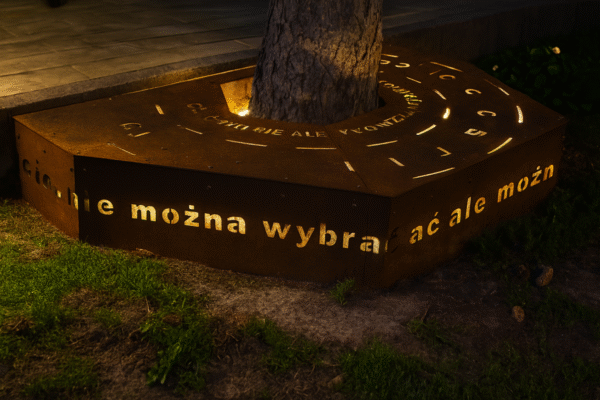 Maskownica Podest Dekoracja drzew ogrodu Stal Corten