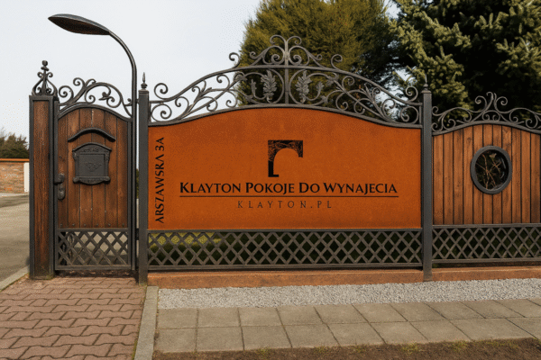 Przęsło Wypełnienie Reklama Płot Corten
