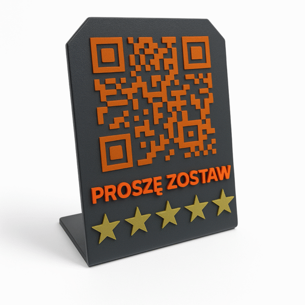 Tabliczka Kod QR Opinia Google 35x11cm Reklama