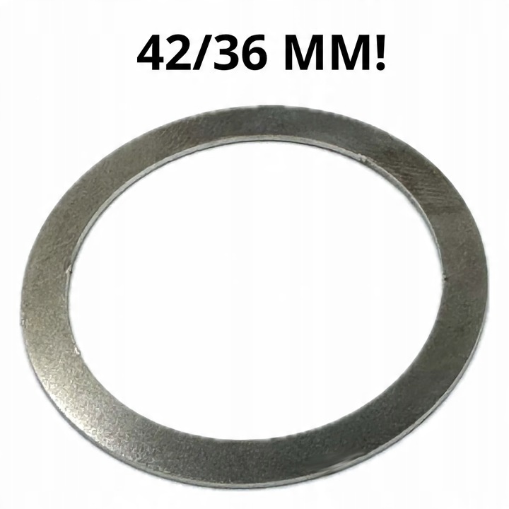 Podkładka ze stali nierdzewnej 36/42mm grubość 0.75mm