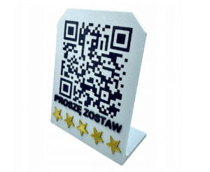 Tabliczka Kod QR Opinia Google 35x11cm Reklama
