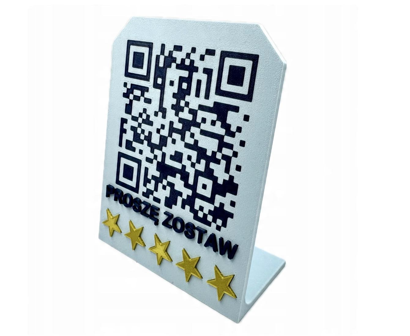 Tabliczka Kod QR Opinia Google 35x11cm Reklama