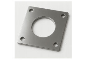 Flansza Podkładka 3x100x100mm otwór fi37 Stal nierdzewna