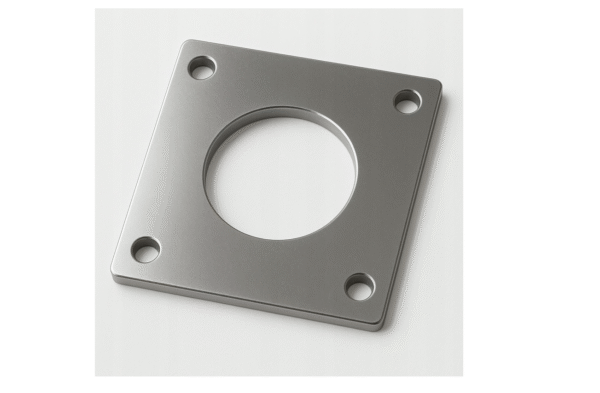 Flansza Podkładka 3x100x100mm otwór fi37 Stal nierdzewna