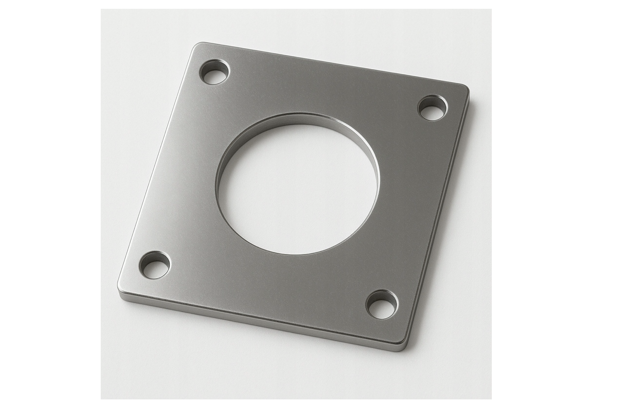 Flansza Podkładka 3x100x100mm otwór fi37 Stal nierdzewna