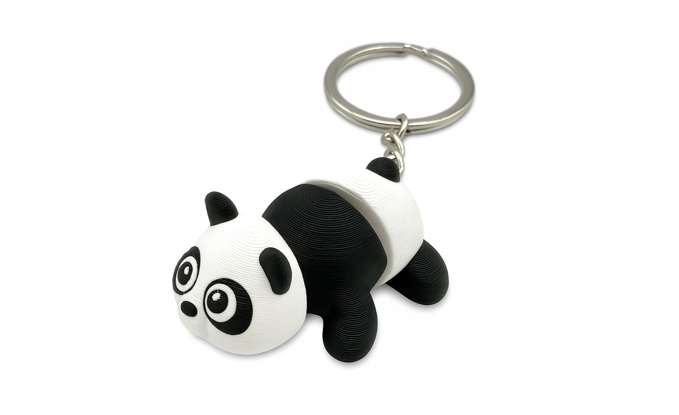 Brelok flexi Ruchoma zawieszka do kluczy - Miś Panda