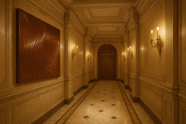 PŁASKORZEŹBA ŚCIENNA – DREWNIANA DEKORACJA 3D OBRAZ Z DREWNA