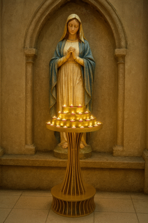 Świecznik wotywny Stojak na świeczki Kandelabr