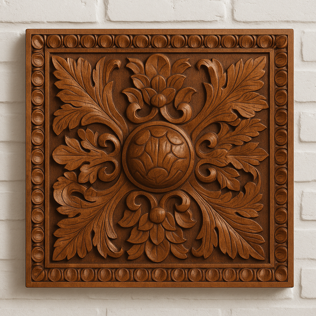 Ornament Ozdoba drewniana Dekoracja 30x30cm