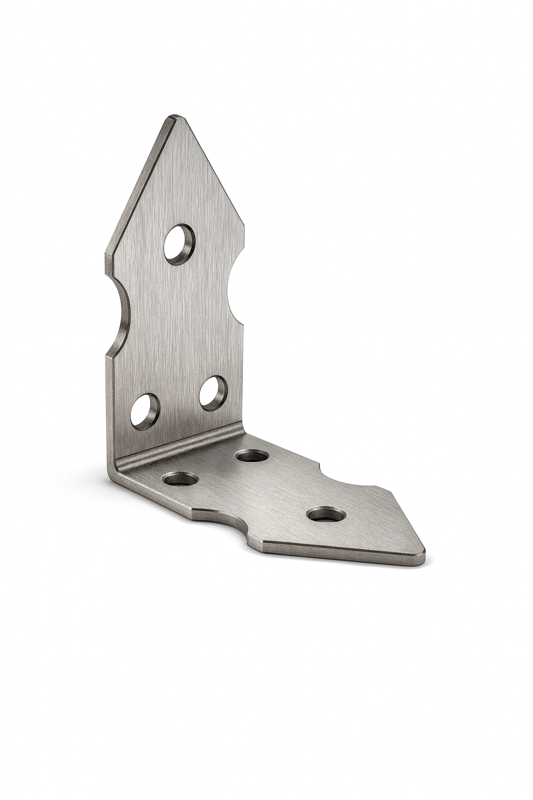 Kątownik ozdobny 60x60x30x3mm Stal nierdzewna
