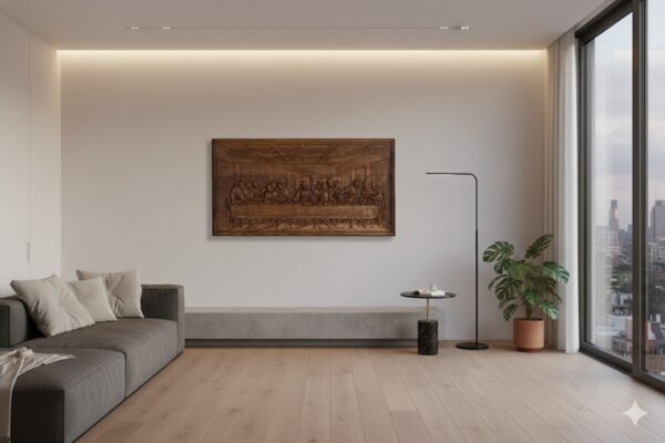 Relief Ostatnia Wieczerza Obraz 3D Płaskorzeźba