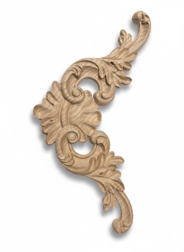 Ornament drewniany 25×25 cm dekoracyjna płaskorzeźba Sztukateria Relief