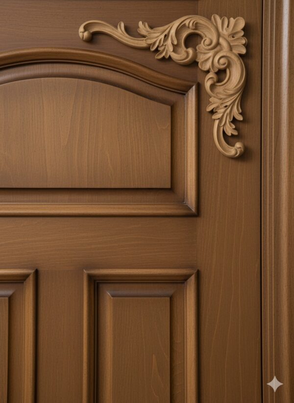 Ornament drewniany 25×25 cm dekoracyjna płaskorzeźba Sztukateria Relief