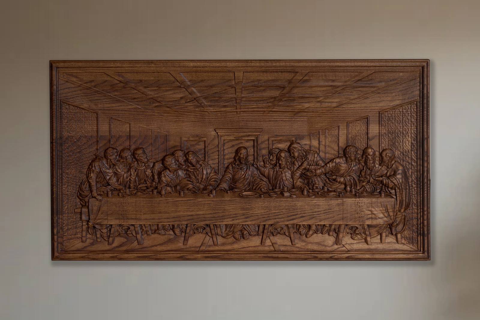 Relief Ostatnia Wieczerza Obraz 3D Płaskorzeźba
