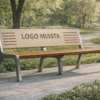 Nowoczesna ławka parkowa z możliwością personalizacji