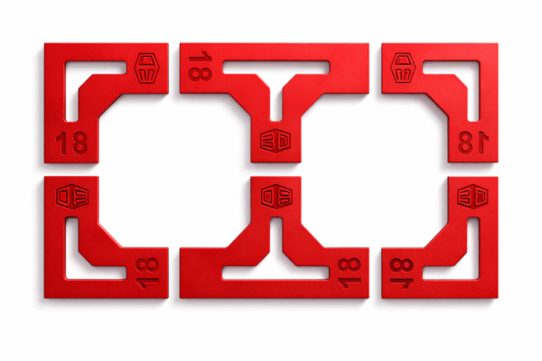Zestaw uchwytów stolarskich Kątownik 18mm