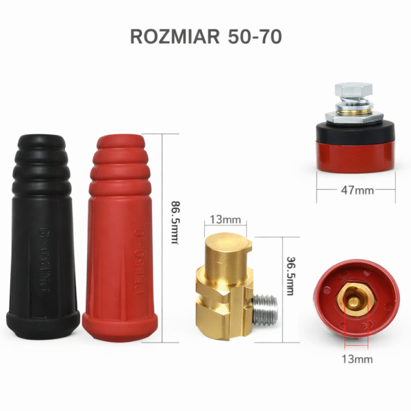 Uchwyty do gniazd spawarki 300A – solidne mocowanie przewodów spawalniczych