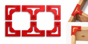 Zestaw uchwytów stolarskich Kątownik 18mm