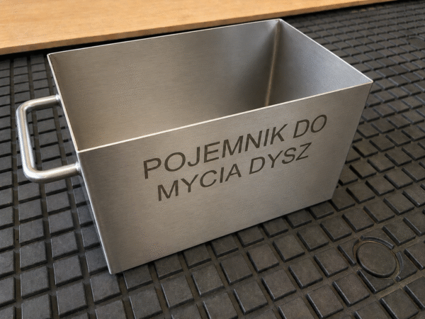 Pojemnik ze stali nierdzewnej z grawerem laserowym
