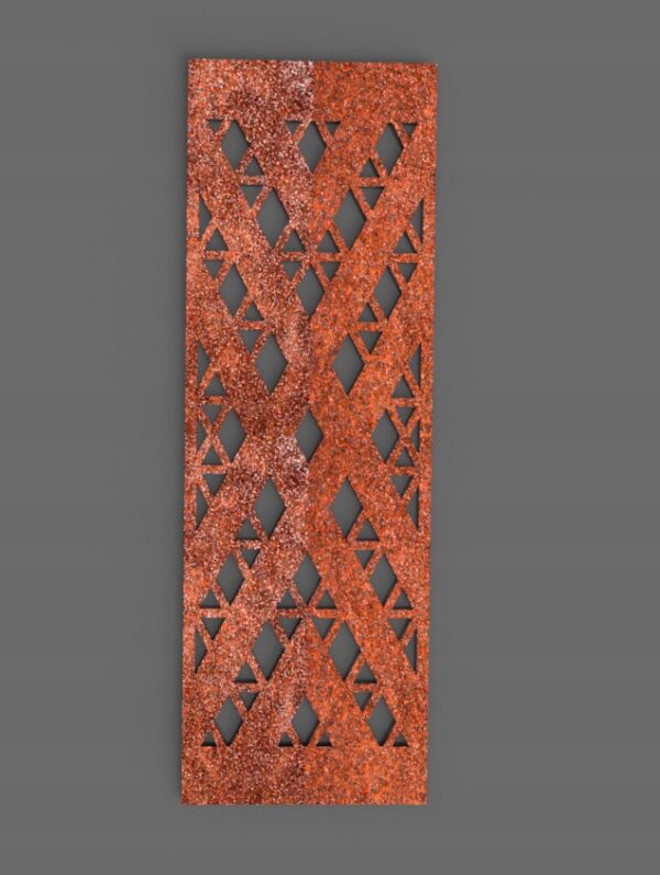 PANEL PŁOTU PRZĘSŁO PŁYTA DEKORACYJNA MASKOWNICA STAL CORTEN 50x180 cm