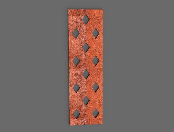 PANEL PŁOTU PRZĘSŁO PŁYTA DEKORACYJNA MASKOWNICA STAL CORTEN 50x180 cm